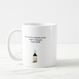 Psalm 119:105 Kristallmugg | Inspirerande kaffe Kaffemugg