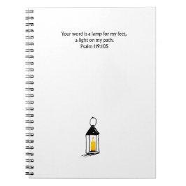 Psalm 119:105 Kristen Journal Skrift Bibelblock Anteckningsbok