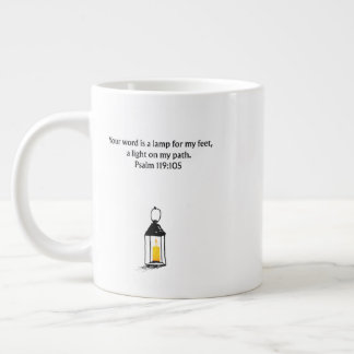 Psalm 119:105 Kristet present | Tro gåva Jumbo Mugg