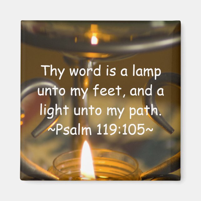 Psalm 119:105 Magnet (Framsidan)