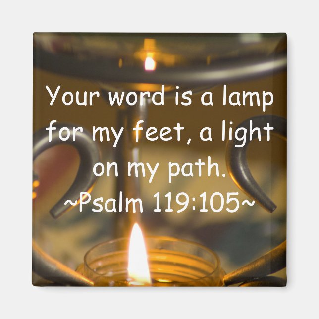 Psalm 119:105 Magnet (Framsidan)