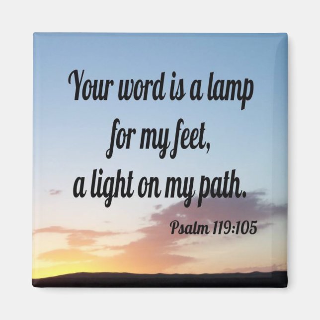 Psalm 119:105 magnet (Framsidan)