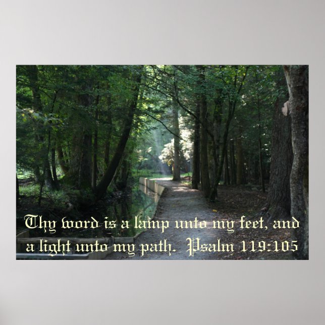 Psalm 119:105 poster (Framsidan)