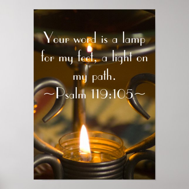 Psalm 119:105 Poster (Framsidan)