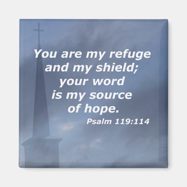 Psalm 119:114 magnet (Framsidan)