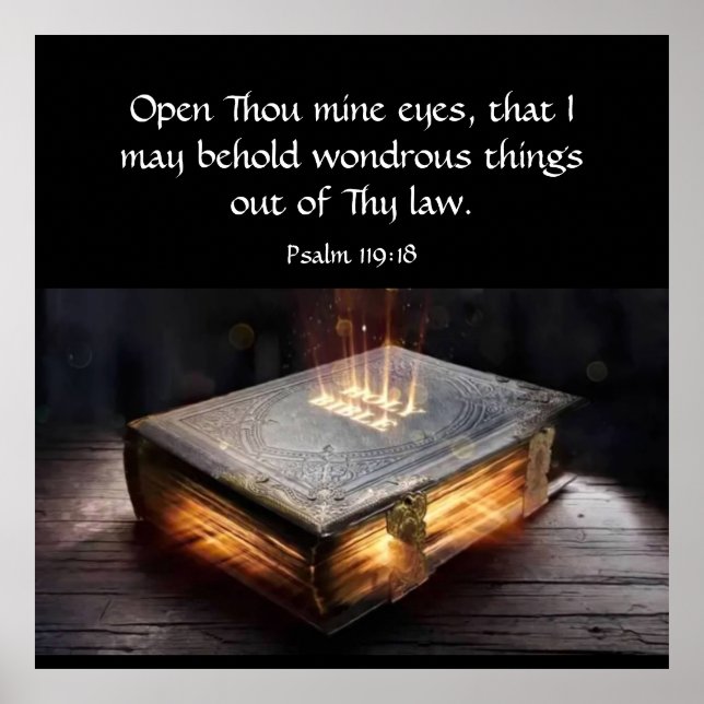 Psalm 119:18 poster (Framsidan)