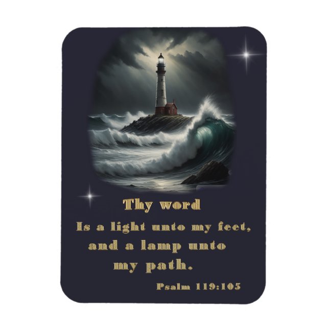 Psalm 119 Bibelverv Magnet (Vertikal)