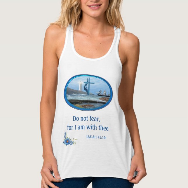 Psalm 119 Christian Clothing Linne Med Racerback (Framsida)