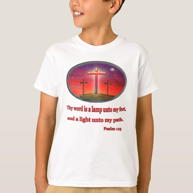 Psalm 119 flickkläder t shirt (Framsida)