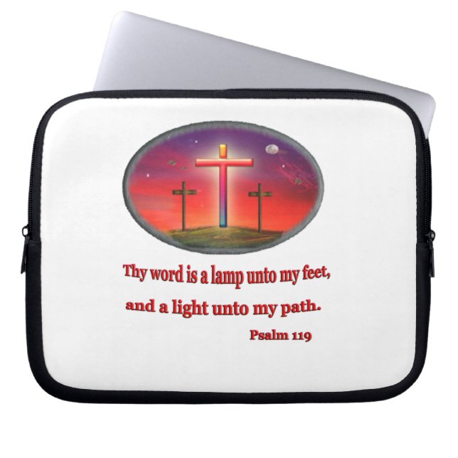 psalm 119 handelsvaror laptop fodral (Framsidan)
