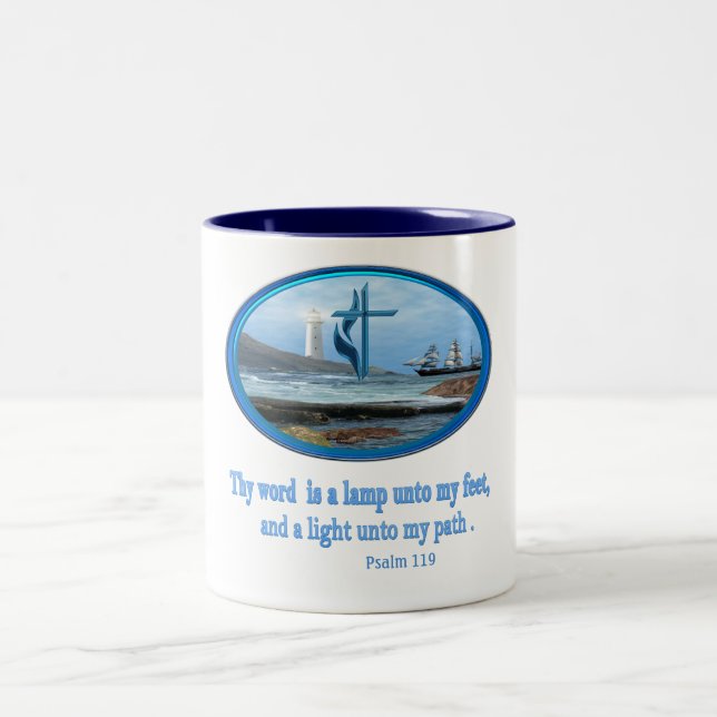 Psalm 119 Two-Tone coffee mug Två-Tonad Mugg (Center)