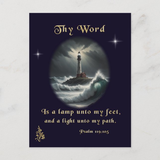 Psalm 119 vykort (Framsida)