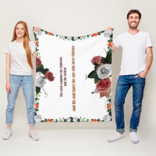 Psalm 11:5, inget våld fleecefilt