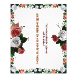 Psalm 11:5, inget våld fototryck