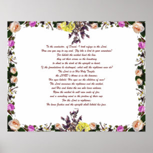 Psalm 11, Fly som en fågel till ditt berg, Poster