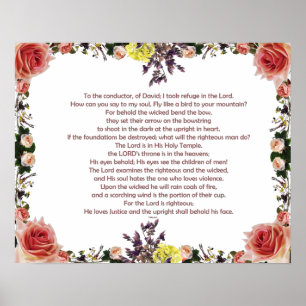 Psalm 11, För körledaren, av David; Poster