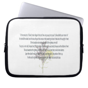 PSALM-11, jag tog tillflykt till Blommigten Laptop Fodral