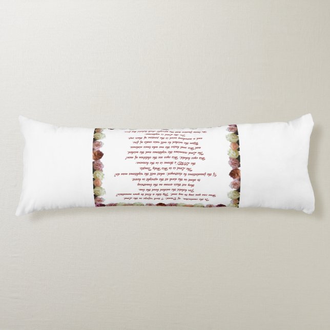 Psalm 11, Scripture, Bible Verse Kroppskudde (Framsidan)