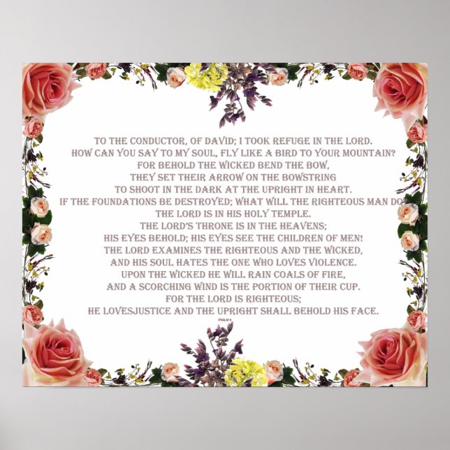 Psalm 11, The Lord Loved Justice Poster (Framsidan)