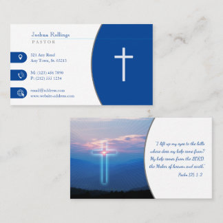 Psalm 121; 1-2 | Christian Inspirational Visitkort