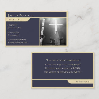Psalm 121; 1-2 | Christian Inspirational Visitkort