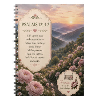 Psalm 121: 1-2 Journal/dagbok Anteckningsbok