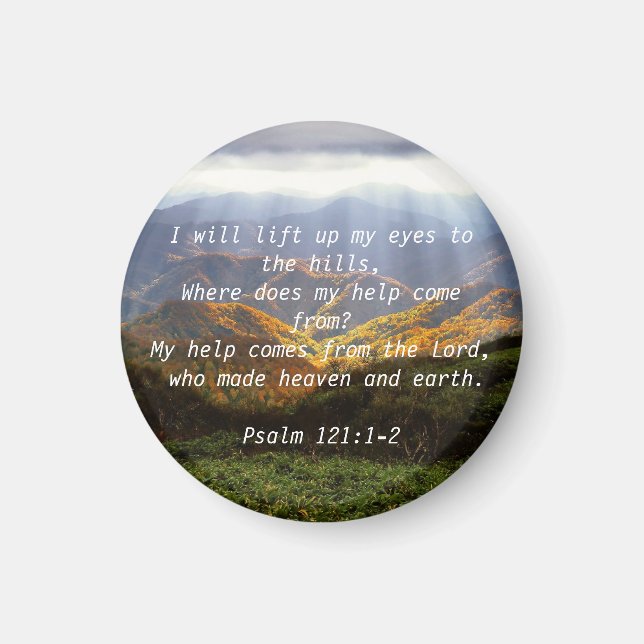 Psalm 121:1-2 magnet (Framsidan)