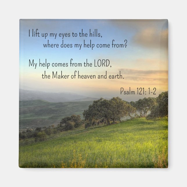 Psalm 121:1-2 * Magnet * I hiss uppåt i öga (Framsidan)