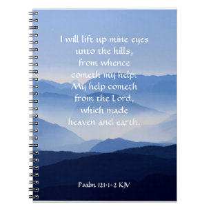Psalm 121:1-2 Min hjälp kommer från LORD Anteckningsbok