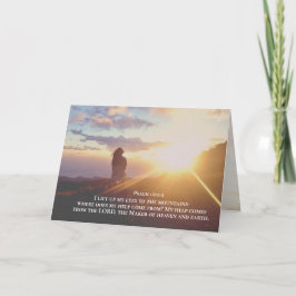 Psalm 121:1-2 Min hjälp kommer från LORD Kort