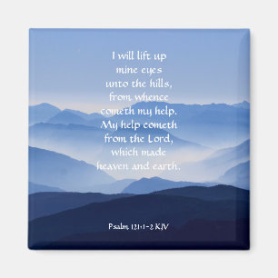 Psalm 121:1-2 Min hjälp kommer från LORD Magnet