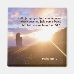 Psalm 121:1-2 Min hjälp kommer från LORD Magnet