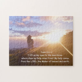 Psalm 121:1-2 Min hjälp kommer från LORD Pussel