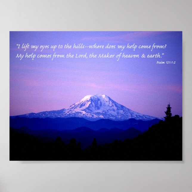 Psalm 121:1-2 poster (Framsidan)