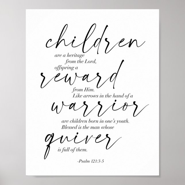 Psalm 121:3-5 poster (Framsidan)