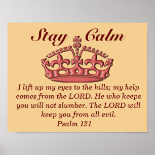 Psalm 121 - Art-utskrift Poster