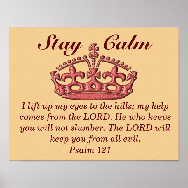 Psalm 121 - Art-utskrift Poster (Framsidan)