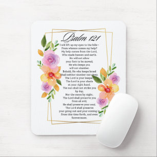 Psalm 121 Blommigt Geometric Ram Musmatta
