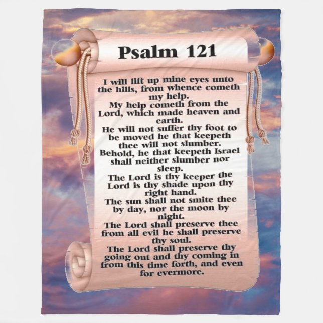 PSALM 121 FLEECEFILT (Framsidan)