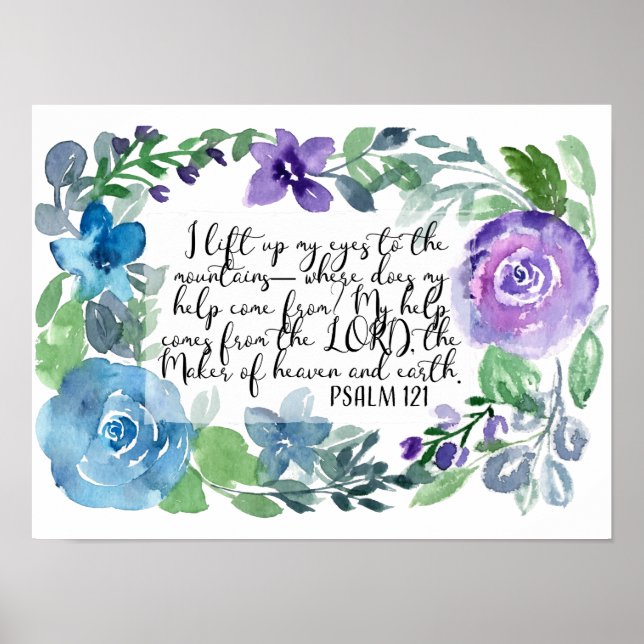 Psalm 121 I hiss upp min ögon Poster (Framsidan)