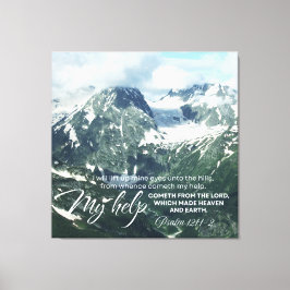 Psalm 121 Jag ska hiss upp öga till backe Canvastryck