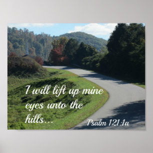 Psalm 121 Jag ska hiss upp öga till backe Poster