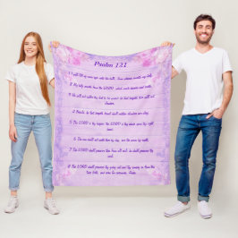 Psalm 121 Lilac blommigt fleece filet