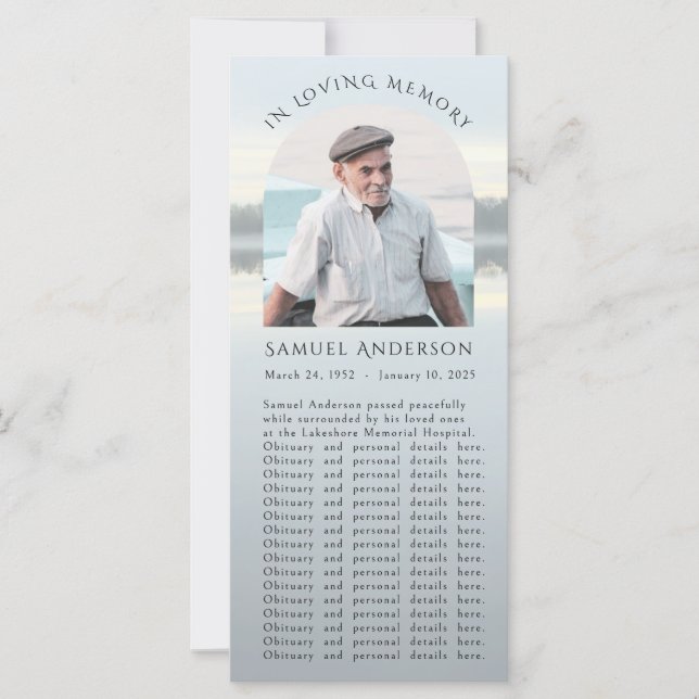 Psalm 121 Misty Sjö Sunset-fotokort Kort (Framsida)