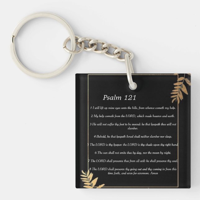 Psalm 121-nyckelkedja (Framsidan)