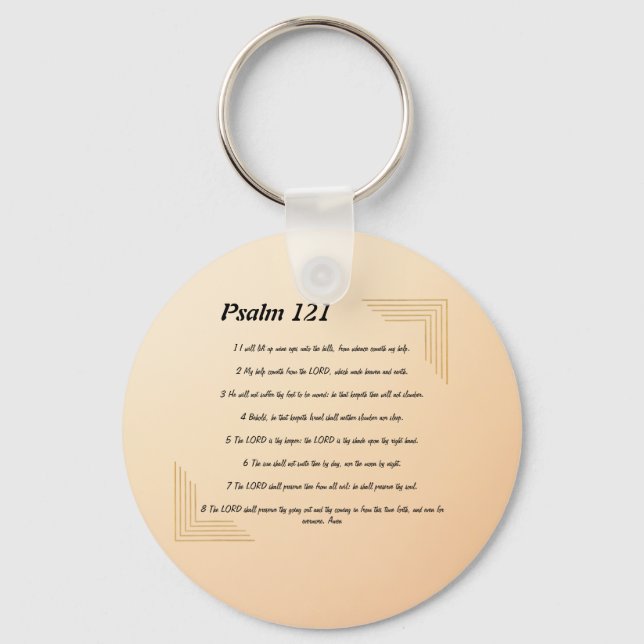 Psalm 121-nyckelkedja nyckelring (Framsida)