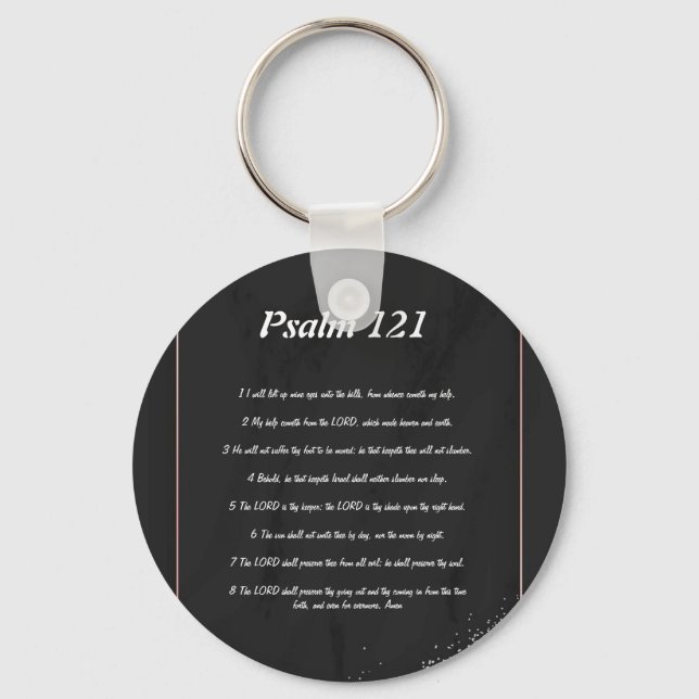 Psalm 121-nyckelkedja nyckelring (Framsida)