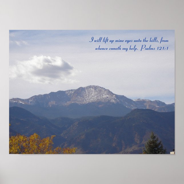 Psalm 121 pikspetshöjande poster (Framsidan)