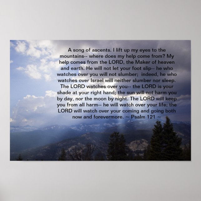 Psalm 121 poster (Framsidan)