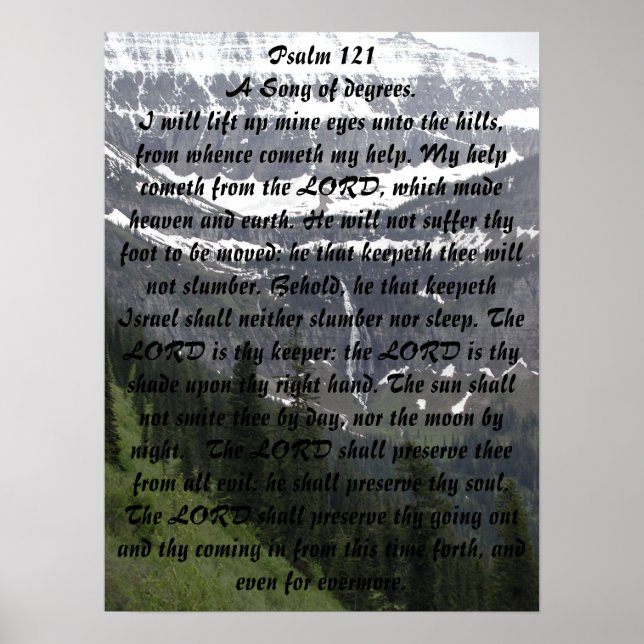Psalm 121 poster (Framsidan)